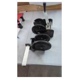 2 Hand Crank Winches. Smaller one is Sears,