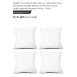 Set of 4 Throw Pillow Inserts, 18" x