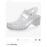 Hee grand Crystal Jelly Heel Sandals For Women