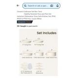 14 Pc Ceramic Cookware Set, Non Toxic, Cream