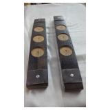 2 Whiskey Flight Trays For 3 Whiskey Shot Glasses