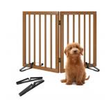 New Walnut Dog Gate for Doorways or Stairs