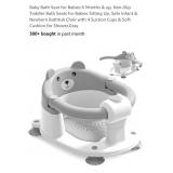 Baby Bath Seat w/ 4 Suction Cups, Non-Slip,