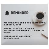 Payment & Location Info