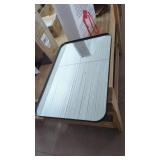 New Matt Black Rectangle Recessed Bathroom