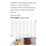 Geometric  Wall Stencil