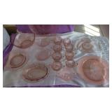 Pink Depression Glyass Lot