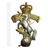 Iron Toy Soldier & Royal Canadian Hat Badge(
