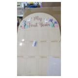 New Silly Goose Wood First Year Monthly Photo