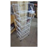New Stackable Metal Storage Cart Dual Use Shelf