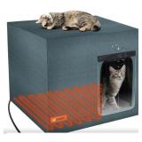 New  Large Heated Cat House for Outdoor Cats in