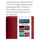 (New) 20" x 39" Anti-Fatigue Mat ( burgundy)