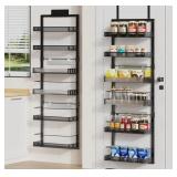 New 6-Tier Over the Door Pantry Organizer, 2 in 1