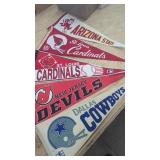 5 Vintage Sports Pennants