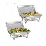 New 2 Pack Chafing Dish Buffet Set, Stainless