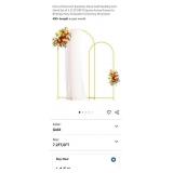 NEW Set of 2 (7.2FT/6FT) Metal Arch Backdrop