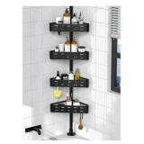 Corner Shower Caddy Tension Pole - Rustproof,