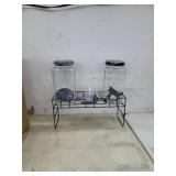 2 Pk - 1.9L Glass Laundry Detergent Dispenser Set