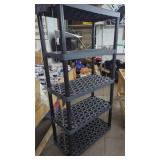 Black Plastic 5 Shelf Unit approx 3