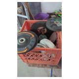 Milk Crate With Cutting &Grinding Blades