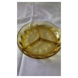 Vtgï¿½Indiana Glass Company Amber Thumbprint  3