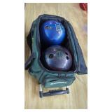 Brunswick Bowling Bag & 2 Bowling Balls