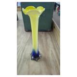 Vintage Tall  Blue and Yellow Jack in the Pulpit