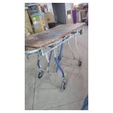 Roll around Cart /Table Folds. Wood Top 2