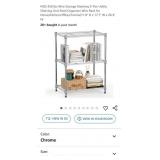 12" x 17.5" x 26" - 3 Tier Wire Shelving,