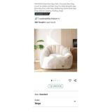 NEW Giant Bean Bag Chair Filled w/ Foam Chunks w/
