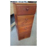 3 Drawer Cedar Cabinet 13.5" W x 32"Tall  x 15"