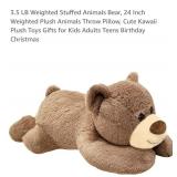 NEW 3.5 LB Weighted Stuffed Animal, Bear, 24"