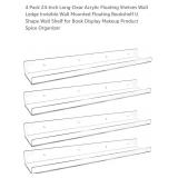 4 Pk 24" Clear Acrylic Floating Shelves*new, 1