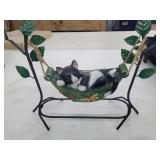 NEW Solar Lounging Cat in a Hammock