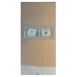 1935E Blue Seal Silver Certificate in protective