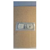 1935D Blue Seal Silver Certificate in protective