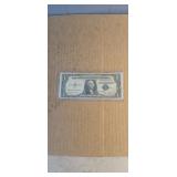 1935D Blue Seal Silver Certificate in protective