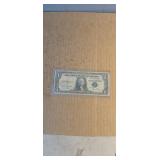 1935D Blue Seal Silver Certificate in protective