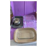 Pampered Chef Baker, Pyrex and Anchor Glass,