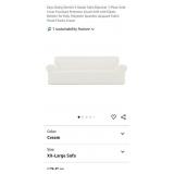 XXL Stretch 4 Seater Sofa Slipcover, 1-PC,