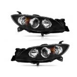 2 New  2004-2009 Mazda 3  Sedan Headlight
