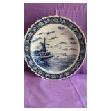 Beautiful Large 16" Windmill Delft Plate.