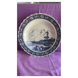 Beautiful Large 16" Windmill Delft Plate.
