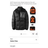 Size Large Heated Coat w/ Battery Pack &