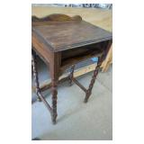 Antique Side Table  18" Wide  13" Deep 30" Tall