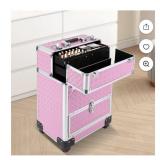 NEW Professional Makeup Trolley, Pink