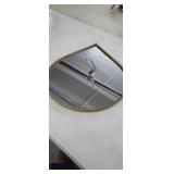 16" x 20" Teardrop Shaped Hanging Wall Mirror,