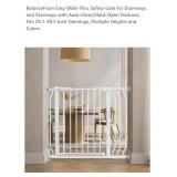 29" - 38.5" Walk-Thru Safety Gate, White,