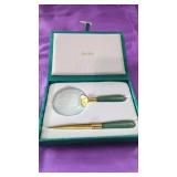 Estate Vintage Neiman Marcus  Jade Magnifying