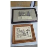 2 Vintage Framed Picture
